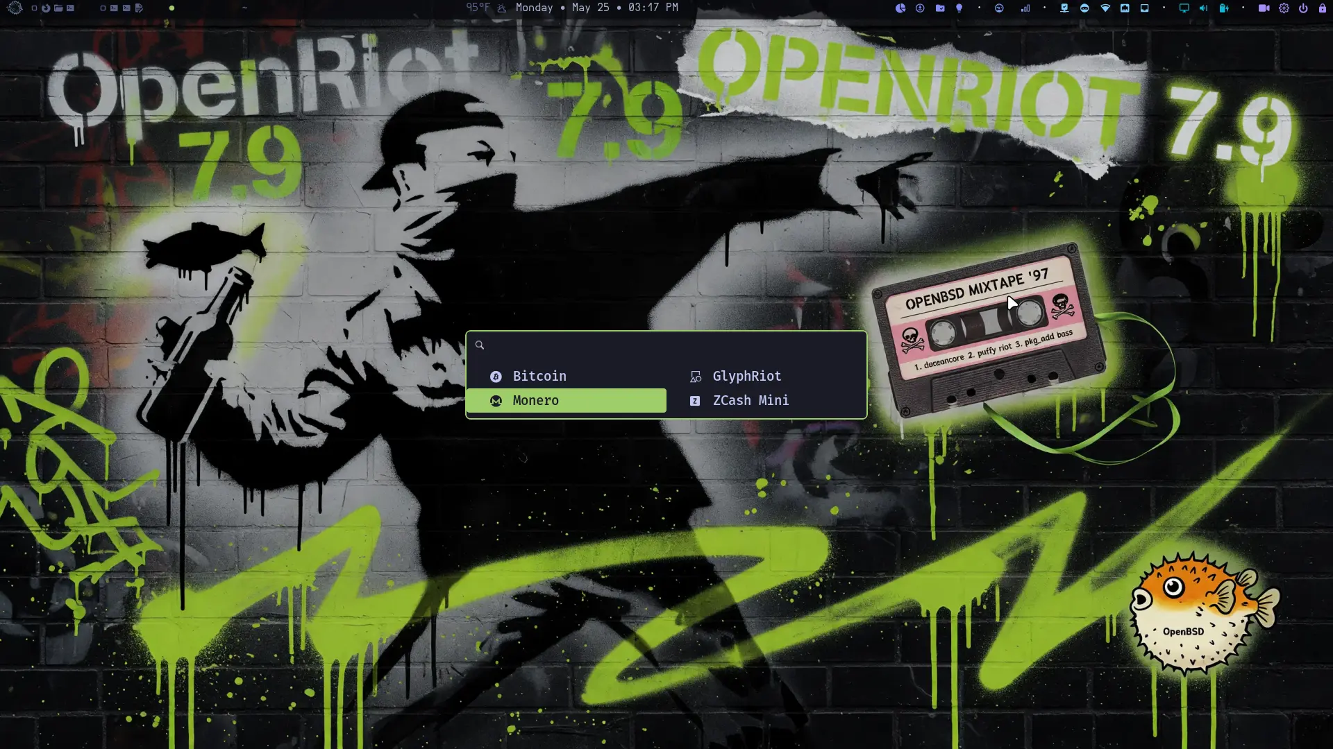 OpenRiot Crypto Menu